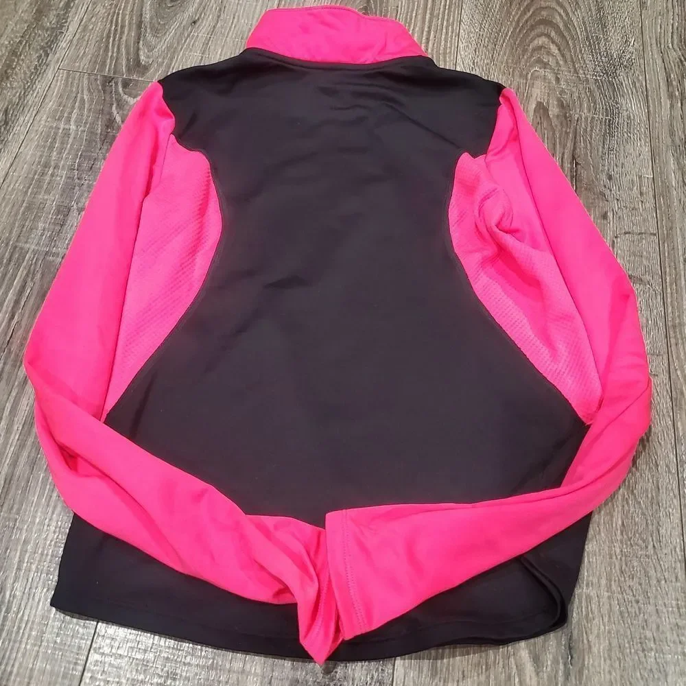 Girls Athletic Jacket Size 10-12 ChampionWomen's Black and Pink Athletic Top